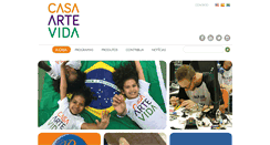 Desktop Screenshot of casaartevida.org.br